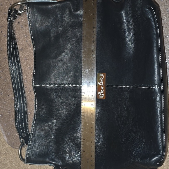 Barr Bella Black Leather Hobo Bag - Picture 9 of 10